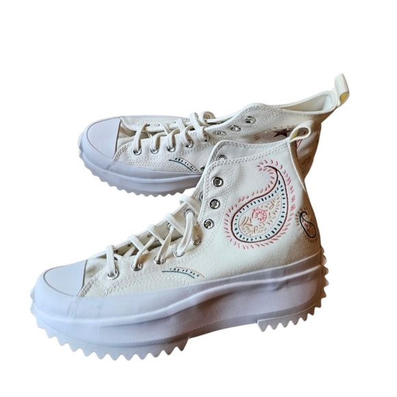 Converse Run Star Hike Platform Crafted Hi Top Sneaker Womens NEW - Picture 4 of 7